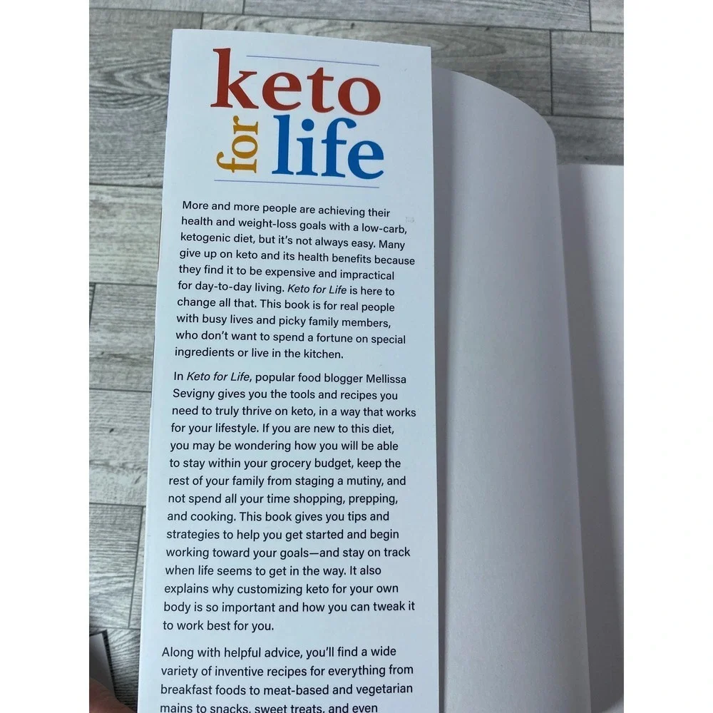 Keto for Life Cookbook by Mellissa Sevigny 160+ Recipes Healthy Eating Illustrat